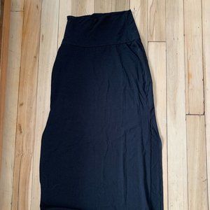 Athleta black maxi skirt